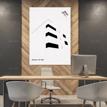 Домашний декор | Bauhaus Tel Aviv | Плакат | Специальное ограниченное издание - 100 лет Bauhaus | РАСПРОДАЖА | БЕСПЛАТНАЯ доставка | Классный подарок